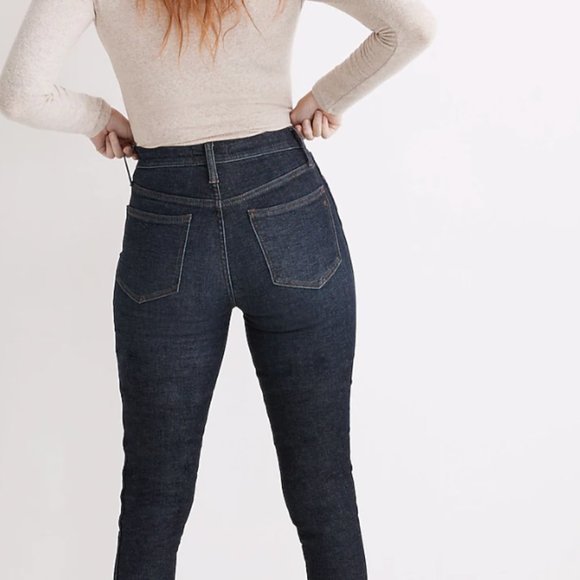 NWT 10" HIGH-RISE SKINNY JEANS IN DALESFORD WASH sz 25 - Picture 2 of 4